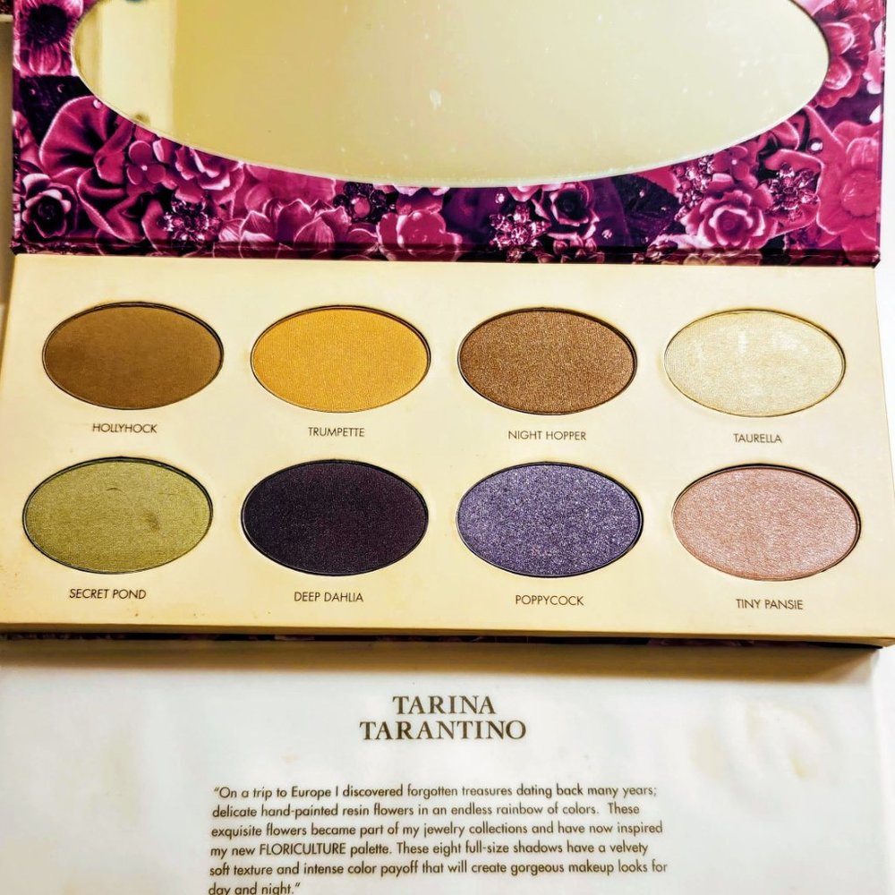 🚫SOLD🚫 Tarina Tarantino Floriculture Eyeshadow Palette x8 eyeshadows - Picture 4 of 10